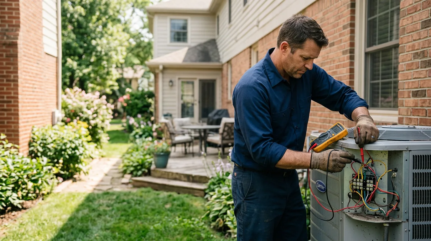 HVAC technician working near Turners Falls, MA